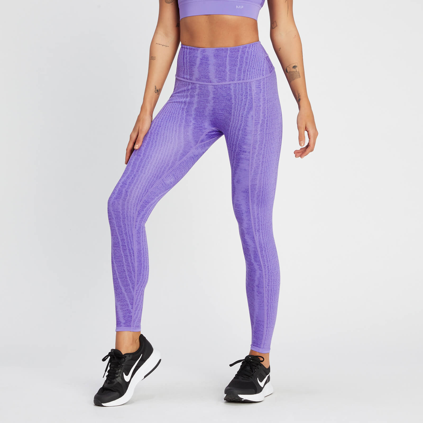 MP Women's Tempo Reversible Leggings - Paisley Purple - L von MP