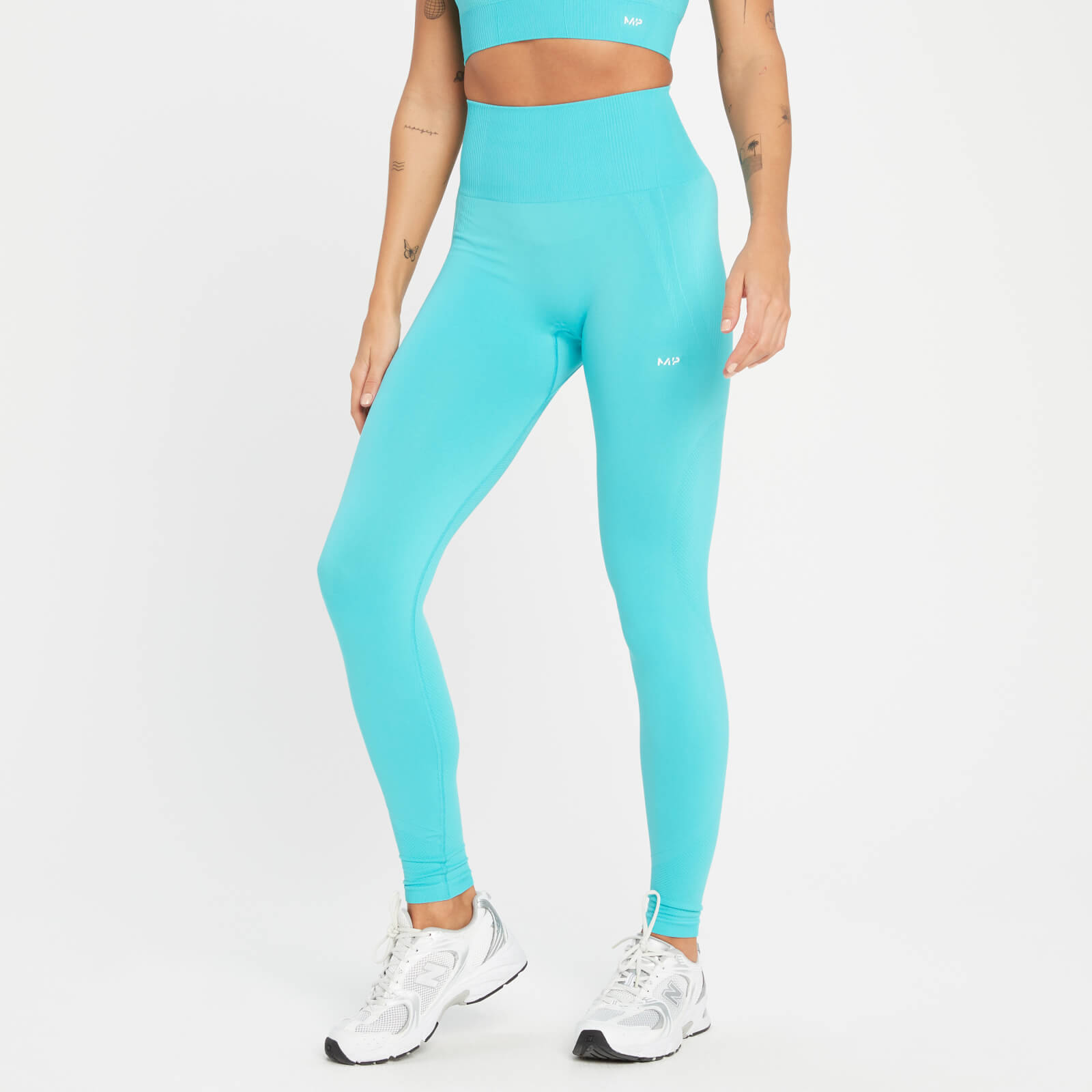 MP Women's Tempo Tonal Seamless Leggings - Bright Turquoise - XS von MP