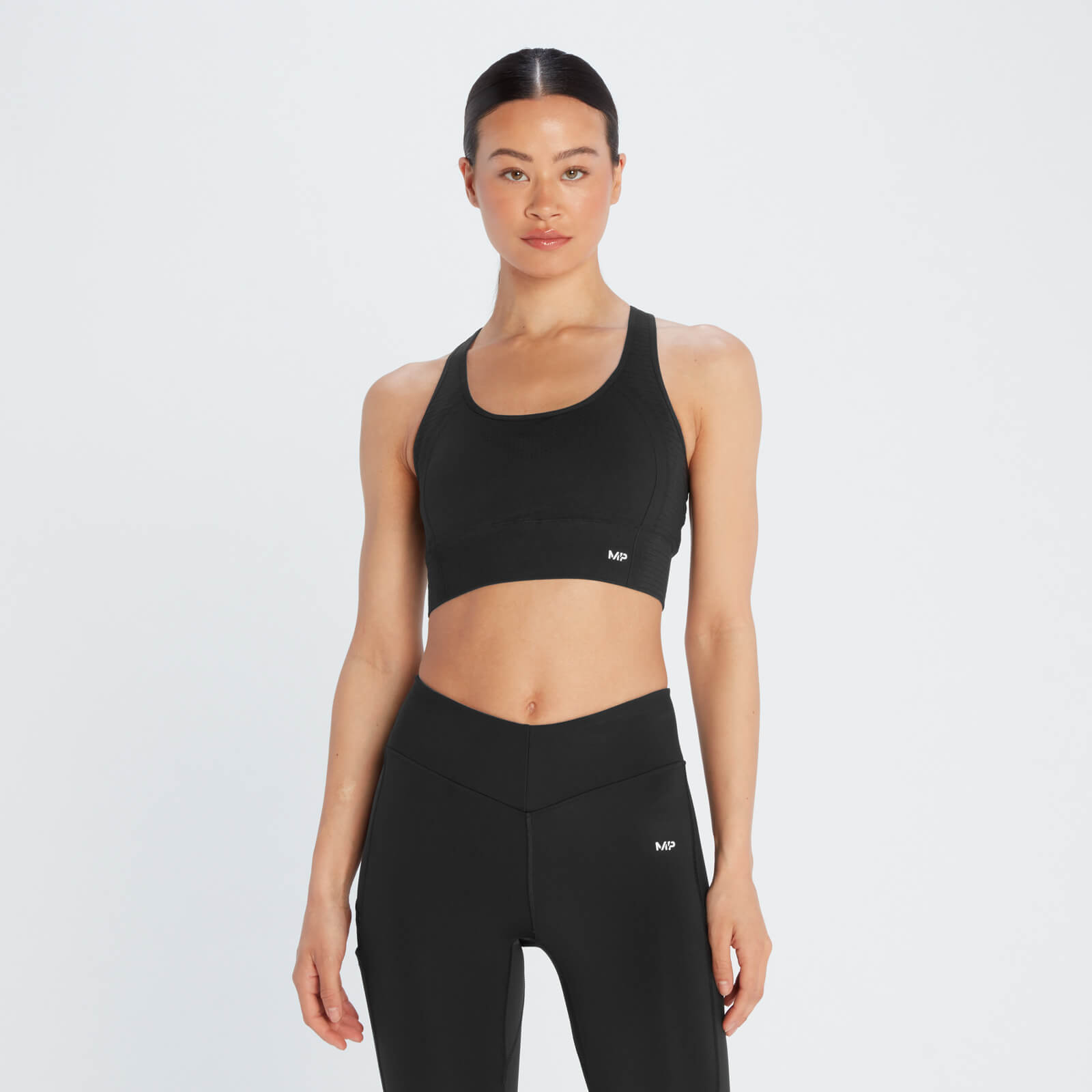 MP Women's Tempo Ultra Seamless Sports Bra - Black - XS von MP