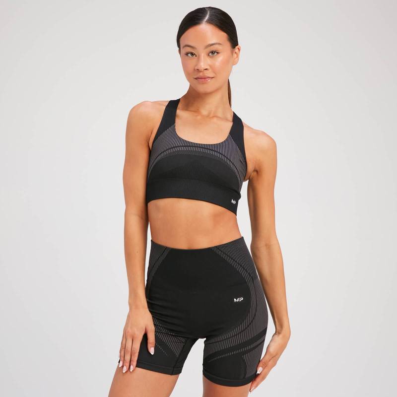 MP Women's Tempo Ultra Seamless Sports Bra - Black - XS von MP