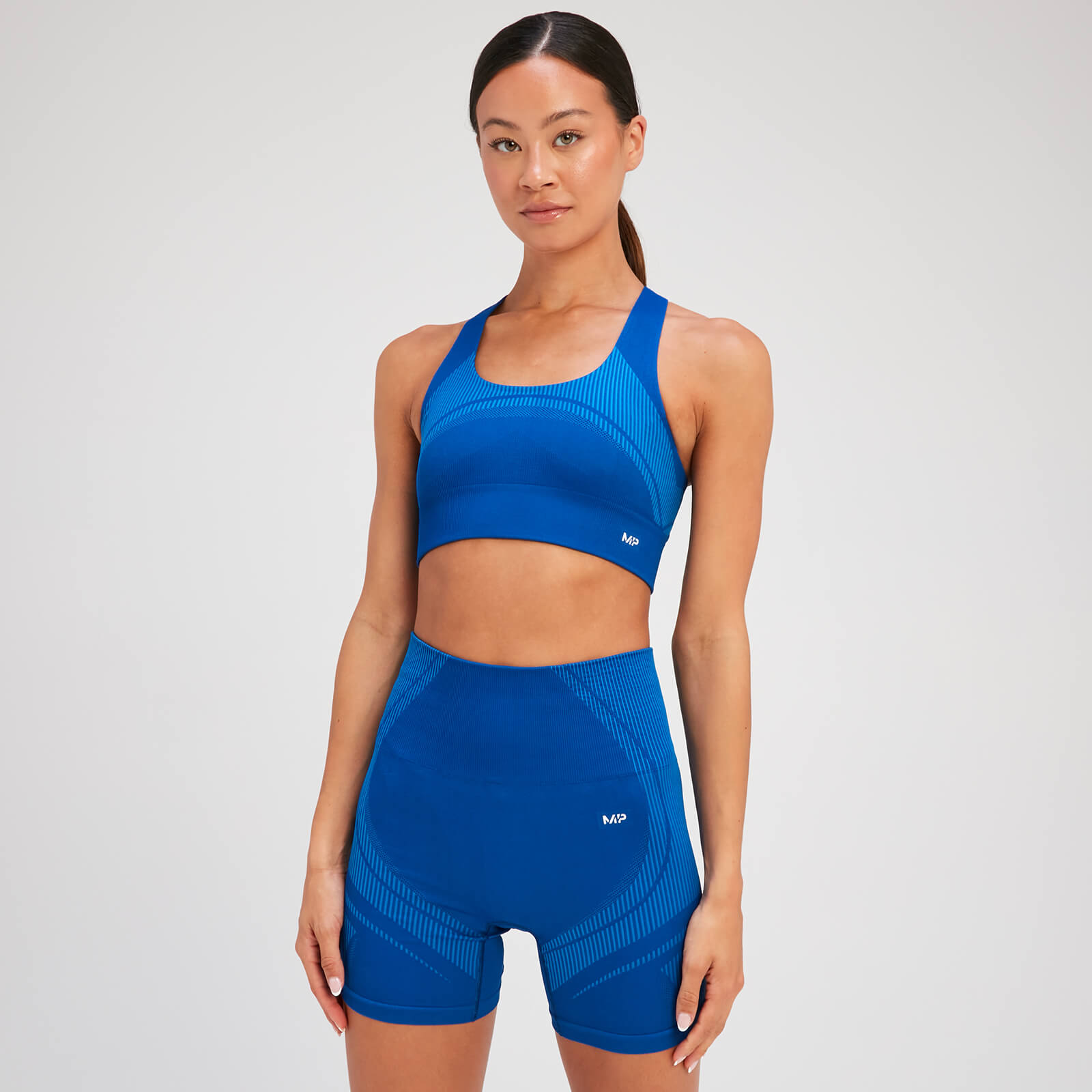 MP Women's Tempo Ultra Seamless Sports Bra - Surf Blue - S von MP