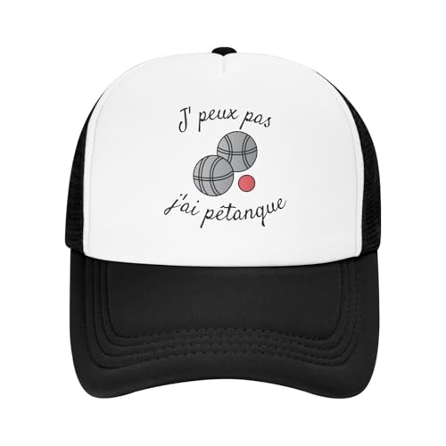 laufmütze schirmmützen für herren Französisch Petanque Boule Ich kann es nicht haben Camping Mesh Baseballmützen Frauen Männer Personalisiert Weiblich Strand Papa Hut Trucker Cap dankeschön geschenke von MPBGAOGP