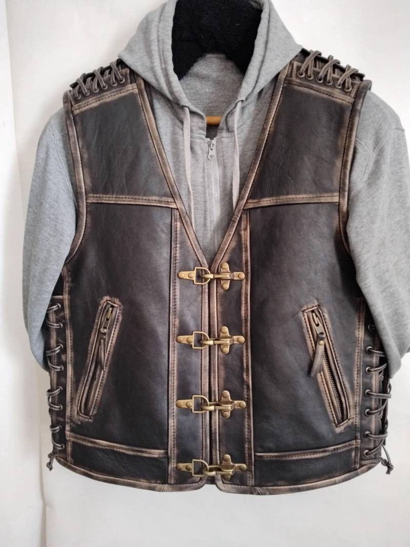 Bikerweste. Motorradweste, Echtleder, Braun.leder Mit Abriebeffekt.handmade Bikerweste. Motorradweste, Echtleder, Braun.leder Mit Abriebeffekt.handmade von MPBikerTailor