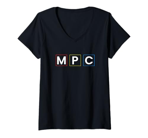 Damen MPC Beats Schlagzeugpads Beat Maker T-Shirt mit V-Ausschnitt Damen MPC Beats Schlagzeugpads Beat Maker T-Shirt mit V-Ausschnitt von MPC Beats