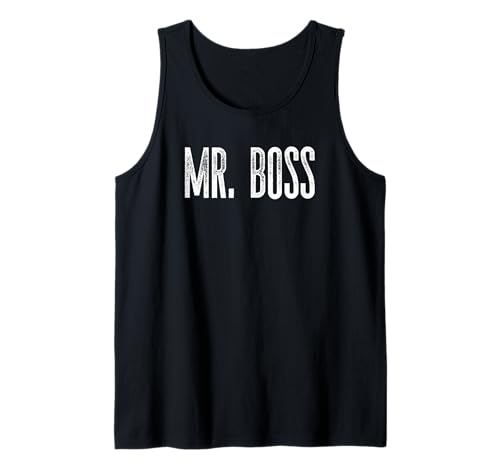 Lustiger Mr. Boss Lustiger Gag Neuheit Herren Humor Tank Top Lustiger Mr. Boss Lustiger Gag Neuheit Herren Humor Tank Top von MPL Mr. Boss Fun Man Tees