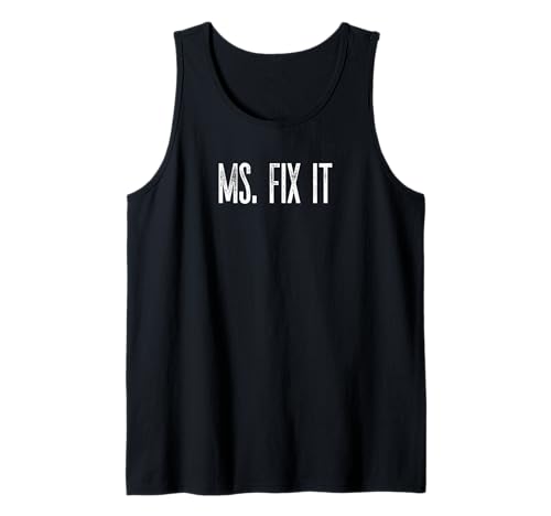 Lustiger Ms. Fix It Carpenter Mechaniker zum Selbermachen, Spaß für Damen Tank Top Lustiger Ms. Fix It Carpenter Mechaniker zum Selbermachen, Spaß für Damen Tank Top von MPL Ms. Fix It Tees