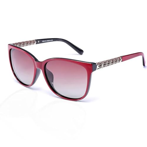 Damen Sonnenbrille Mirror Beach Travel Essential Produkt-2359-Rot Rot von MPOWRX