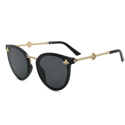 MPOWRX Cat Eye Sonnenbrille Damen Vintage Quadratische Sonnenbrille für Damen Schatten Brille UV400-schwarz-MULTI von MPOWRX