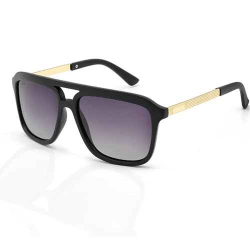 MPOWRX Herren und Damen Sonnenbrille Outdoor Fahrspiegel Farbfolie UV 400 Schutz-F19-Sand schwarz grau von MPOWRX