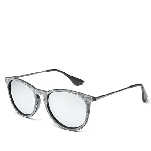 MPOWRX Schutzbrille Herren Und Frauen Sonnenbrille mit Rand Anti-UV 400 Brille-4711-Schwarz weiß von MPOWRX
