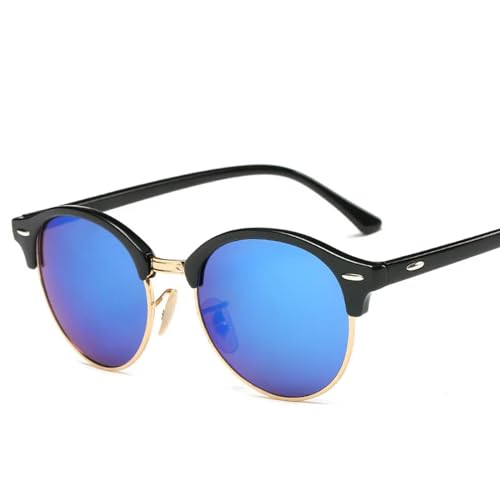 MPOWRX Sonnenbrille Damen Retro Herren Sommer Stil Sonnenbrille-C2Blau von MPOWRX