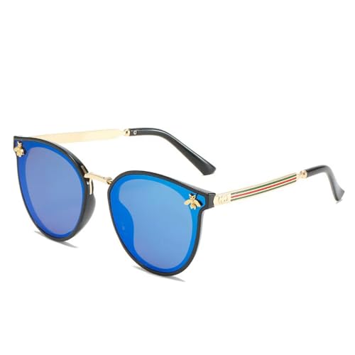 MPOWRX Sonnenbrille Frauen Quadratische Sonnenbrille für Damen Brillen Damen UV400-Blue-MULTI von MPOWRX