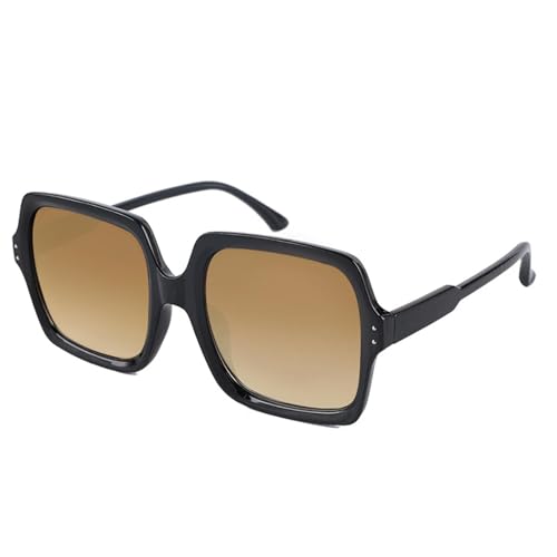 MPOWRX Sonnenbrille für Damen Cat Eye Sonnenbrille Damen Classic Vintage Brille UV400-5245-schwarzgold von MPOWRX