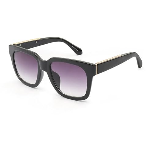 MPOWRX Sonnenbrille für Damen und Herren mit quadratischem Rahmen-96916-Schwarzgrau von MPOWRX