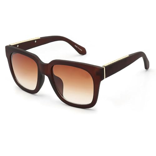 MPOWRX Sonnenbrille für Damen und Herren mit quadratischem Rahmen-96916-Tea von MPOWRX