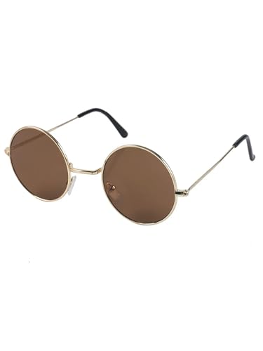 Ocean-Sonnenbrille mit rundem Rahmen aus Metall Cool für Männer und Frauen Sonnenbrille-1177-tea von MPOWRX