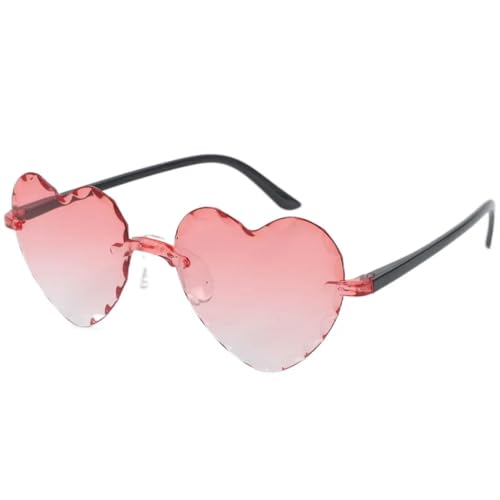 Pfirsichherz Männer und Frauen Stil Paar Niedliche Sonnenbrille UV 400 Schutz-5006-pfirsich von MPOWRX