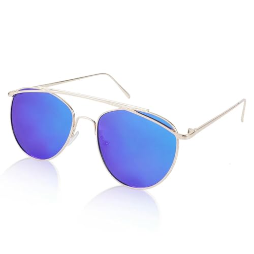 Reisende, die im Freien UV 400 Schutz Sonnenbrille für Männer und Frauen fahren-11710-blau von MPOWRX