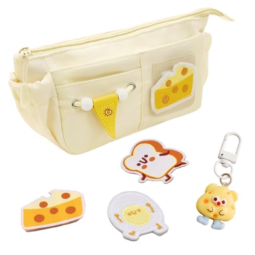 MPQDFG Bleistift Box Schlüsselanhänger Kombination, große Kapazität tragbare Aufnahmetasche, Reise Schule Make-up Tasche Schreibwaren Tasche, Jungen und Mädchen Eröffnungsgeschenke von MPQDFG