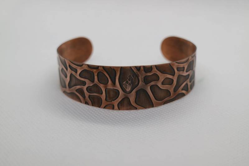 3/4" Giraffe Gemusterte Kupfer Manschette Armband 3/4" Giraffe Gemusterte Kupfer Manschette Armband von MPmodels