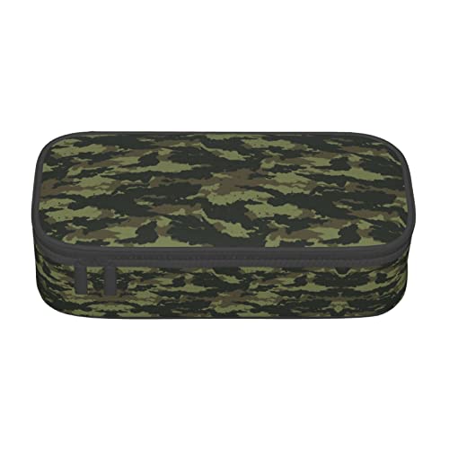 MQGMZ Federmäppchen mit Camouflage-Muster, Unisex, Reißverschluss, großes Fassungsvermögen, mit Bürobedarf, 21,6 x 9,4 x 5,1 cm von MQGMZ