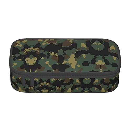 MQGMZ Federmäppchen mit Camouflage-Muster, Unisex, Reißverschluss, großes Fassungsvermögen, mit Bürobedarf, 21,6 x 9,4 x 5,1 cm von MQGMZ