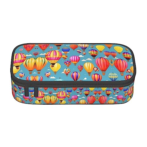 MQGMZ Heißluft bunte Luftballons Druck Reißverschluss Große Kapazität Bürobedarf Bleistift Fall unisex für Organizer Stift Box Beutel von MQGMZ