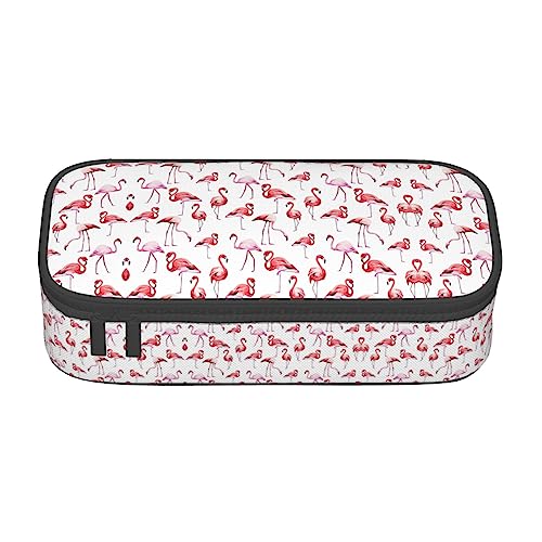 MQGMZ Malerei Flamingo Druck Reißverschluss Große Kapazität Bürobedarf Bleistift Fall unisex für Organizer Stift Box Beutel von MQGMZ