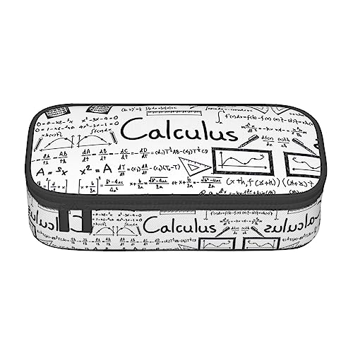 MQGMZ Mathematik Geometrie Geek Calculus Print Reißverschluss Große Kapazität Bürobedarf Bleistift Fall Unisex für Organizer Pen Box Pouch von MQGMZ