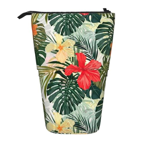 MQGMZ Sommer Hawaii-Druck Stehende Schreibwaren Tasche Fall Große Bleistift Tasche Schreibwaren Stift Tasche Für Teenager Mädchen von MQGMZ