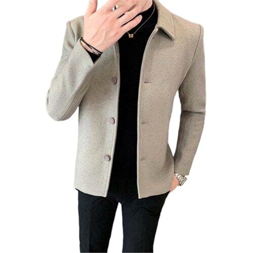 MQMYJSP Herren Baumwollmantel Herbst und Winter kurze Wolljacke Jacke Windjacke Jugend Persönlichkeit Herrenbekleidung Beige XL MQMYJSP Herren Baumwollmantel Herbst und Winter kurze Wolljacke Jacke Windjacke Jugend Persönlichkeit Herrenbekleidung Beige XL von MQMYJSP