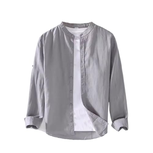 MQMYJSP Herren Frühlings und Sommer Baumwoll Leinen Langarm Hemd geschäftlich lässig 921 Gray9 S MQMYJSP Herren Frühlings und Sommer Baumwoll Leinen Langarm Hemd geschäftlich lässig 921 Gray9 S von MQMYJSP