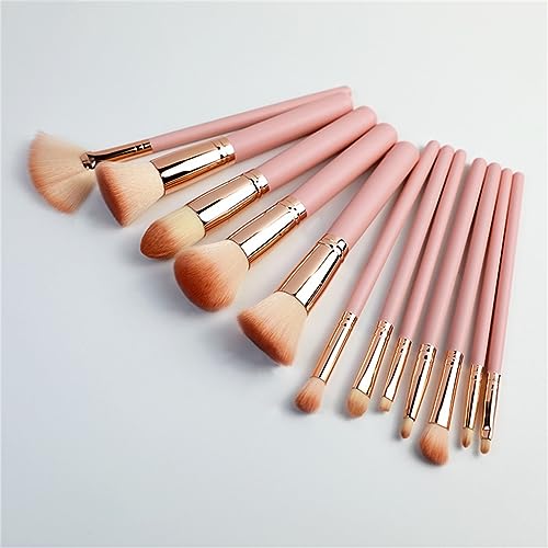 MQPALZKD 12-teiliges Make-up-Pinsel-Set, Foundation-Pinsel, Rouge, Puderpinsel, Lidschatten, Beauty-Tools von MQPALZKD
