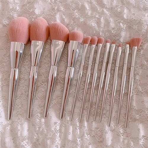 MQPALZKD 12-teiliges Set Lidschatten-Pinsel, Augenbrauenpinsel, loser Puderpinsel, Make-up-Pinsel, komplettes Set von Make-up-Werkzeugen von MQPALZKD
