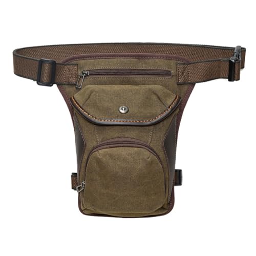 MQPALZKD Daily Cycling Bauchtasche Retro Canvas Beintasche Herren Tragbare Crossbody Brusttasche, D, As show von MQPALZKD