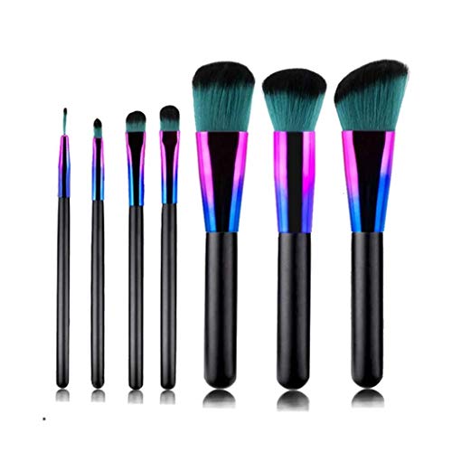 MQPALZKD Make-up-Pinsel-Set, 7-teilig, Farbverlauf, Holzgriff, Beauty-Make-up-Pinsel-Set, Lidschatten-Pinsel-Set von MQPALZKD