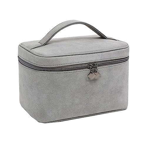 MQPALZKD Make-up-Tasche Damen Tragbar Große Kapazität Große Aufbewahrungsbox Reisetasche, D, 21cm*14cm*14cm von MQPALZKD