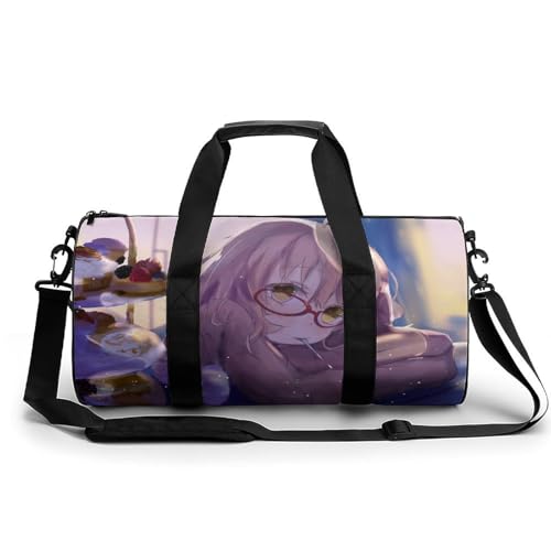 Cartoon-Mädchen Sport Duffel Bag Sporttasche Reisetasche Handgepäck Tasche Schwimmtasche Weekender Bag 45x23x23cm Cartoon-Mädchen Sport Duffel Bag Sporttasche Reisetasche Handgepäck Tasche Schwimmtasche Weekender Bag 45x23x23cm von MQPYWLH