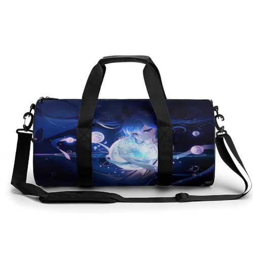 Galaxie Anime-Mädchen Sport Duffel Bag Sporttasche Reisetasche Handgepäck Tasche Schwimmtasche Weekender Bag 45x23x23cm Galaxie Anime-Mädchen Sport Duffel Bag Sporttasche Reisetasche Handgepäck Tasche Schwimmtasche Weekender Bag 45x23x23cm von MQPYWLH