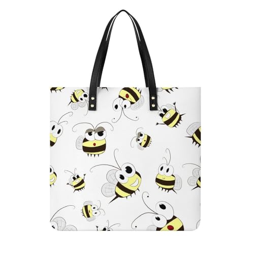 MQPYWLH Biene Damen Shopper Handtasche Umhängetasche Schultertasche Für Büro Schule Einkauf 39x39cm MQPYWLH Biene Damen Shopper Handtasche Umhängetasche Schultertasche Für Büro Schule Einkauf 39x39cm von MQPYWLH