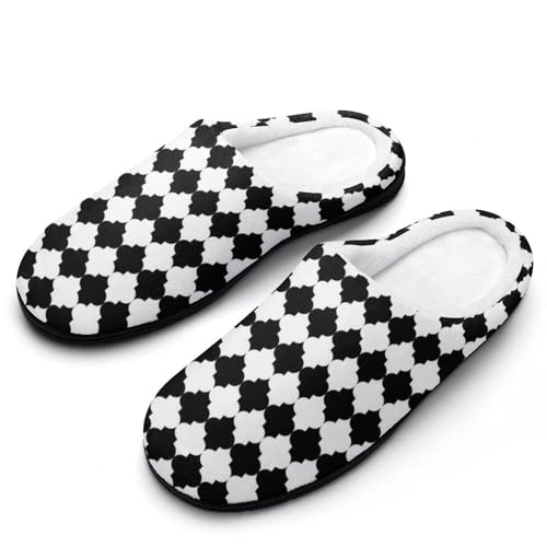 MQPYWLH Diamantgitter Hausschuhe Damen Warme Kunstwolle Memory Foam Slippers Rutschfeste Pantoffeln von MQPYWLH