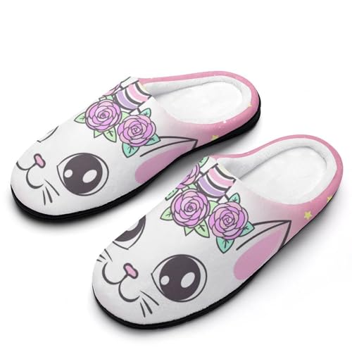 MQPYWLH Einhornrosa Katze Hausschuhe Damen Warme Kunstwolle Memory Foam Slippers Rutschfeste Pantoffeln MQPYWLH Einhornrosa Katze Hausschuhe Damen Warme Kunstwolle Memory Foam Slippers Rutschfeste Pantoffeln von MQPYWLH