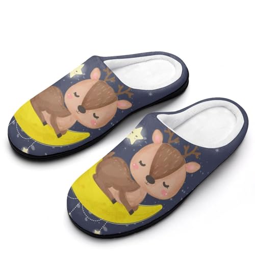 MQPYWLH Entzückendes Reh Hausschuhe Damen Warme Kunstwolle Memory Foam Slippers Rutschfeste Pantoffeln MQPYWLH Entzückendes Reh Hausschuhe Damen Warme Kunstwolle Memory Foam Slippers Rutschfeste Pantoffeln von MQPYWLH