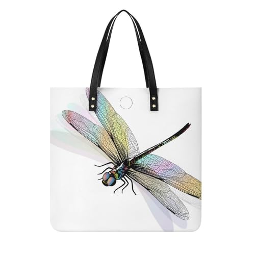 MQPYWLH Farbe Libelle Damen Shopper Handtasche Umhängetasche Schultertasche Für Büro Schule Einkauf 39x39cm MQPYWLH Farbe Libelle Damen Shopper Handtasche Umhängetasche Schultertasche Für Büro Schule Einkauf 39x39cm von MQPYWLH