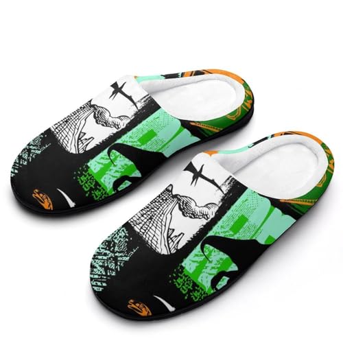 MQPYWLH Farbiger Dinosaurier Hausschuhe Damen Warme Kunstwolle Memory Foam Slippers Rutschfeste Pantoffeln von MQPYWLH