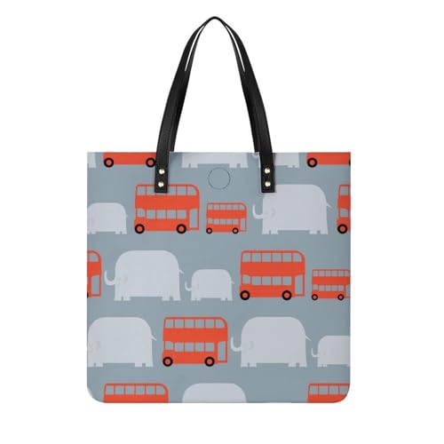 MQPYWLH Graues Rotes Auto Damen Shopper Handtasche Umhängetasche Schultertasche Für Büro Schule Einkauf 39x39cm von MQPYWLH