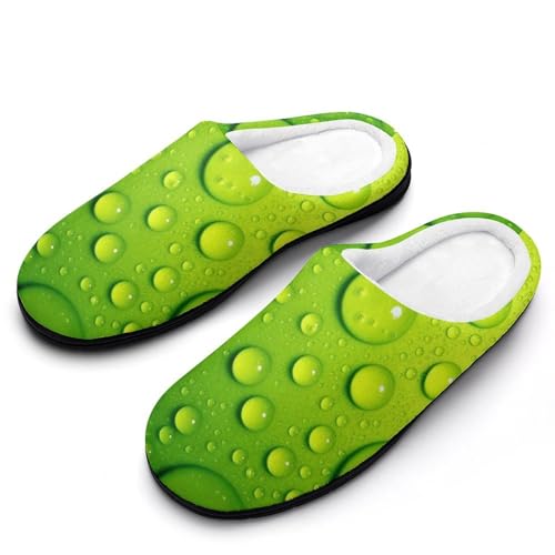 MQPYWLH Grüner Wassertropfen Hausschuhe Damen Warme Kunstwolle Memory Foam Slippers Rutschfeste Pantoffeln MQPYWLH Grüner Wassertropfen Hausschuhe Damen Warme Kunstwolle Memory Foam Slippers Rutschfeste Pantoffeln von MQPYWLH