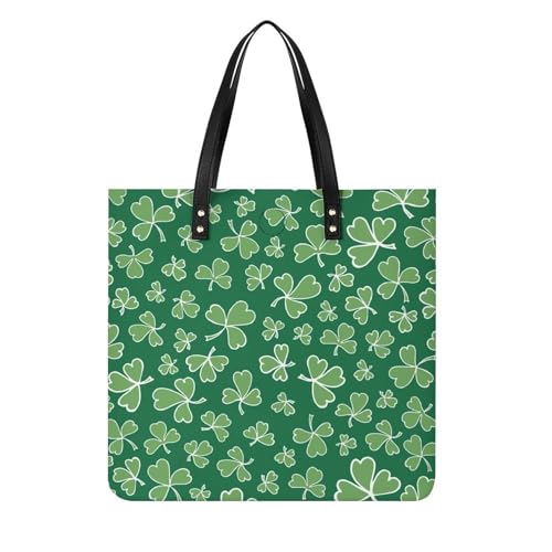 MQPYWLH Grünes Damen Shopper Handtasche Umhängetasche Schultertasche Für Büro Schule Einkauf 39x39cm von MQPYWLH