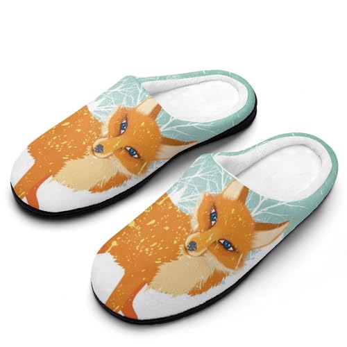 MQPYWLH Hausschuhe Damen Warme Kunstwolle Memory Foam Slippers Rutschfeste Pantoffeln von MQPYWLH