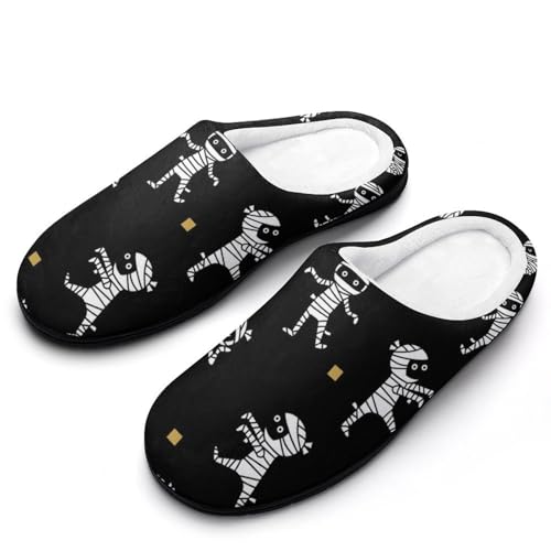 MQPYWLH Hausschuhe Damen Warme Kunstwolle Memory Foam Slippers Rutschfeste Pantoffeln von MQPYWLH